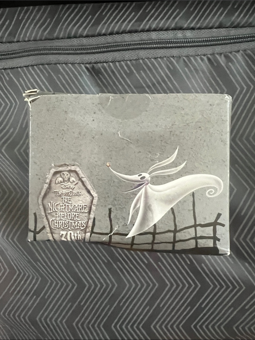 Disney Tim Burton The Nightmare Before Christmas Zero Ghost Box - Gray White